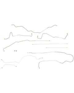 1996-97 Ford F-250 HD 4WD Standard Cab Longbed With Single Rear Wheels Power Disc Brake Line Set, Original Or Stainless Steel
