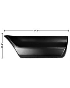 1973-1979 Ford Pickup Truck Bed Side Lower Patch Panel - Rear of Wheel - Left