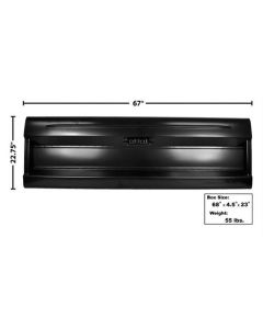 1964-1972 Ford Pickup Truck Tailgate - Less Internal Parts - Without Letters - Styleside Bed