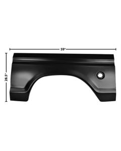 1973-1979 Ford Pickup Truck Complete Wheel Arch - With Fuel Opening - Left