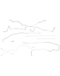 1991-93 Ford F-250 & F-350 4X4 With Single Rear Wheels Power Disc Brake Line Set, Original Or Stainless Steel