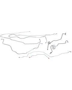 1991-93 Ford F-150 4X4  Power Disc Brake Line Set, Original Or Stainless Steel