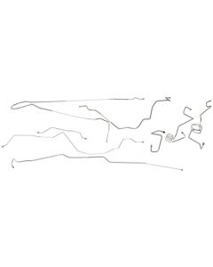 1993 Ford F-Series 1-Ton Longbed Power Disc Brake Line Set, Original Or Stainless Steel
