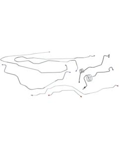 1991-93 Ford F-150 2 Wheel Drive Power Disc Brake Line Set, Original Or Stainless Steel