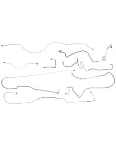 1987-89 Ford F-250 & F-350 4X4 Standard Cab Longbed Power Disc Brake Line Set, Original Or Stainless Steel