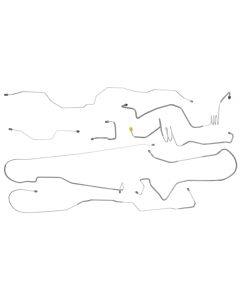 1987-89 Ford F-150 2 Wheel Drive Standard Cab Power Disc Brake Line Set, Original Or Stainless Steel