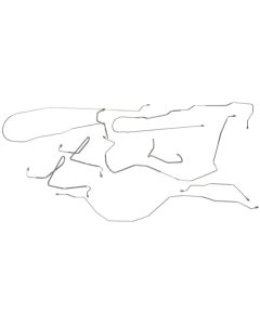 1980-86 Ford F-250 & F-350 4X4 Standard Cab Power Disc Brake Line Set, Original Or Stainless Steel