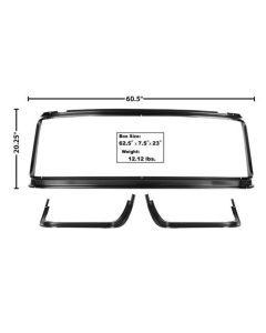 1956 Ford Pickup Truck Cab Inner Brace Kit - For Large Rear Window