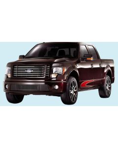 2010 Ford F-150 Harley Davision Edition Stripe Kit, Red/Silver