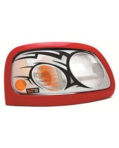 1998-2000 Ranger Pro-Beam Headlight Covers - Right and Left - Custom Geometric Design