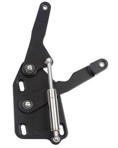 1953-1956 F100 Pickup Truck Billet Aluminum Hood Hinges - Steel Hood - Matte Black Finish