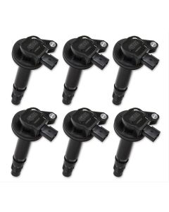 2011-2016 Ford Pickup Truck Ignition Coil Set - ACCEL Super Coil Series - Black Cap - 3.5L and 3.7L V6