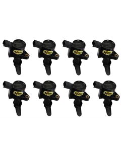 1997-2010 Ford Pickup Truck Ignition Coil Set - ACCEL Super Coil Series - Black Cap - Ford Modular 2-Valve Engine