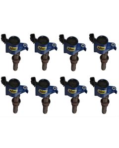 2008-2014 Ford Pickup Truck Ignition Coil Set - ACCEL Super Coil Series - Blue Cap - Ford Modular 3-Valve Engine