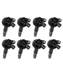 2011-2016 F150 Pickup Truck Ignition Coil Set - ACCEL Super Coil Series - Black Cap - Ford 5.0L V8 Coyote Engine