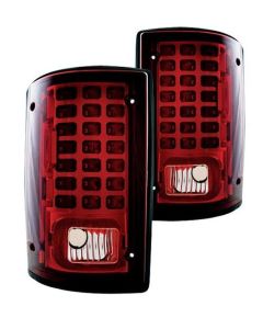 2000-2005 Excursion LED Taillights - Chrome Housing With Ruby Red Lens