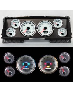1987-1991 Ford F-Series Pick Up New Vintage Performer Series Gauge Kit, White