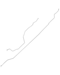 1973-75 Ford F-100 & 1975 F-150 2WD Shortbed Pickup 3/8" Main Fuel Lines - 2 Pieces, Rear Tank - Original Steel
