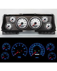 1987-1991 Ford F-Series Pick Up New Vintage Performer II Series Gauge Kit, White