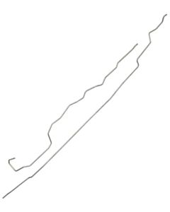 1977-79 Ford F-100 & F-150 2WD Longbed Pickup 3/8" Main Fuel Lines - 2 Pieces, Driver's Side Tank - Original Steel