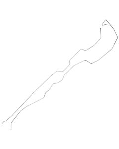 1977-79 Ford F-100 & F-150 2WD Shortbed Pickup 1/4" Fuel Vapor Lines - 2 Pieces, Passenger Side Routing, Tank To Pump - Original Steel