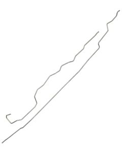 1977-79 Ford F-100 & F-150 2WD Longbed Pickup 3/8" Main Fuel Lines - 2 Pieces, Driver's Side Tank - Stainless Steel
