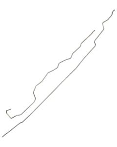 1977-79 Ford F-100 & F-150 2WD Shortbed Pickup 3/8" Main Fuel Lines - 2 Pieces, Driver's Side Tank - Original Steel