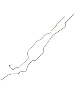 1976-79 Ford F-100, F-150, F-250 4WD Shortbed Pickup 3/8" Main Fuel Lines - 2 Pieces, Rear Tank - Stainless Steel
