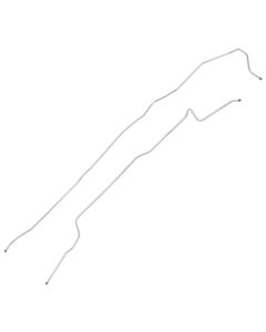 1980-86 Ford F-Series Pickup 2WD Longbed 3/8" Fuel Lines - 2 Pieces, Rear Tank To Splitter, Driver's Side Routing - Stainless Steel