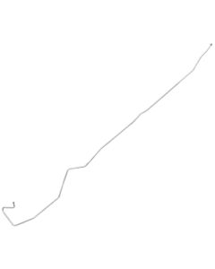 1980-86 Ford F-Series Pickup 4WD Longbed 3/8" Main Fuel Line - 1 Piece, Rear Tank, Driver's Side Routing - Stainless Steel