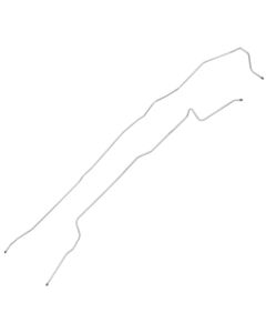 1987-90 Ford F-150 Pickup 2WD Longbed 3/8" Main Fuel Lines - 2 Piece, Driver's Side Tank & Routing - Stainless Steel