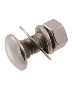 1951 Mercury Front or Rear Bumper Bolt, Washers And Nut - Polished Stainless Steel