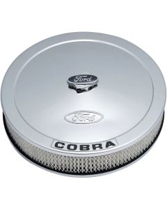 Air Cleaner,Ford Racing,Chrome,Black Emblems