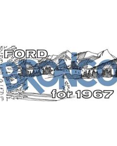 1967 Bronco Owner's Manual