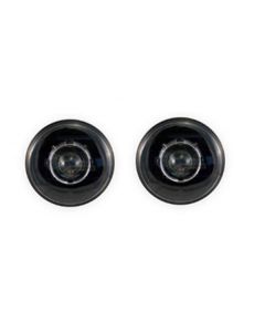 1966-1979 Ford Bronco 7 Inch Round Projector Headlights With 64mm Projector Black Housing
