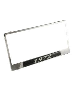 License Plate Frame/ Chrome/ 1972