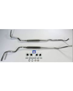 1966-1974 Bronco V8 302 Dual Exhaust System With Glass Pack Muffler