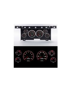 1980-1986 Ford Bronco CFR Series Gauge Kit, Red