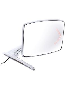 Chrome Outside Mirror Assembly W/LED RH