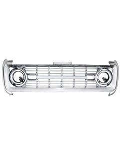 1969-1977 Ford Bronco Chrome Plated Grille Without Lettering