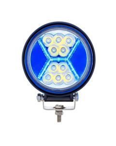 4.5 inch 24 High Power LED Work Light With X Light Guide, Blue