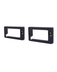 1969-1977 Bronco Billett Aluminum Turn Signal Bezel Pair, Black Anodized