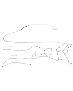 1968-71.5 Ford Bronco Brake Line Set, Original Or Stainless Steel