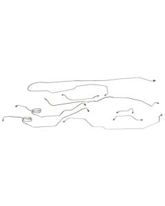 1978-1979 Ford Bronco Power Disc Brake Line Set, Original Or Stainless Steel