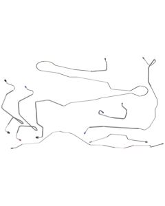 1980-1986 Ford Bronco Power Disc Brake Line Set, Original Or Stainless Steel
