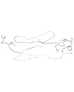 1990-1992 Ford Bronco Power Disc Brake Line Set, Original Or Stainless Steel