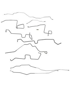 1995-1996 Ford Bronco With ABS Power Disc Brake Line Set, Original Or Stainless Steel