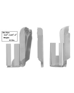 1966-1977 Bronco Fender to Radiator Brace Set - 3-piece