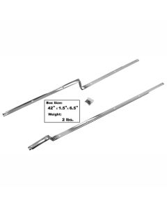 1966-1977 Bronco Door Sill Scuff Plates - For Door Opening - Stainless Steel