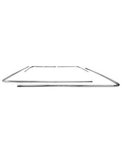 1966-1977 Bronco Roof Drip Rail Moulding Set - Anodized Aluminum